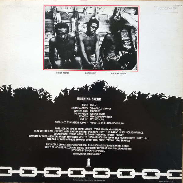 Burning Spear - Marcus Garvey | Island Records (ILPS 9377) - 2