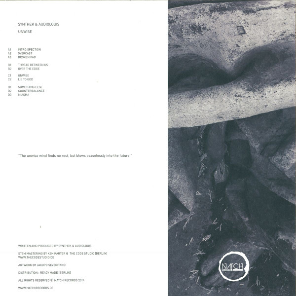 Synthek & Audiolouis - Unwise | Natch Records (NATCHLTDLP01) - 2