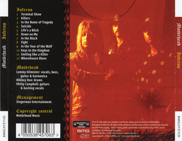 Motörhead - Inferno | BMG (BMGCAT371CD) - 2 Motörhead - Inferno | BMG (BMGCAT371CD) - 2
