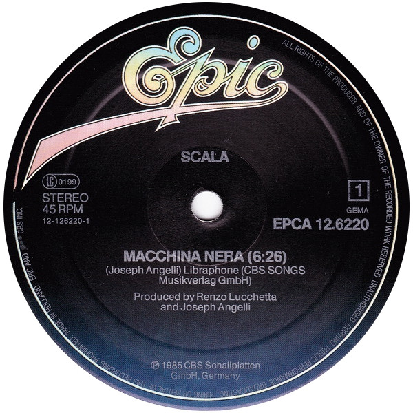 Scala - Macchina Nera | Epic (EPCA 12.6220) - 2