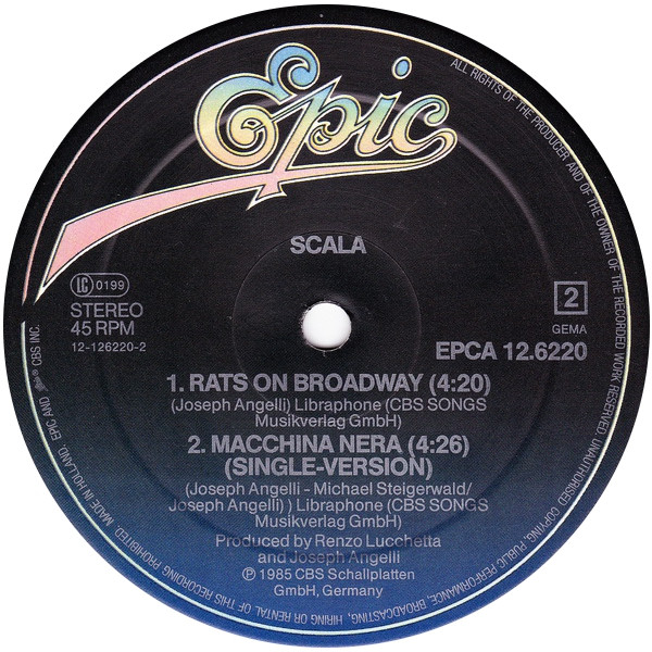 Scala - Macchina Nera | Epic (EPCA 12.6220) - 3