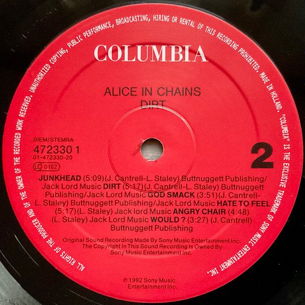 Alice In Chains - Dirt | Columbia (472330 1) - 4