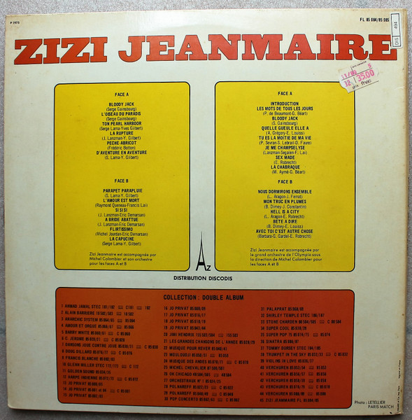 Zizi Jeanmaire - Zizi Jeanmaire / A L'Olympia | Disc'Az (FL 85 084 / 85) - 2 Zizi Jeanmaire - Zizi Jeanmaire / A L'Olympia | Disc'Az (FL 85 084 / 85) - 2
