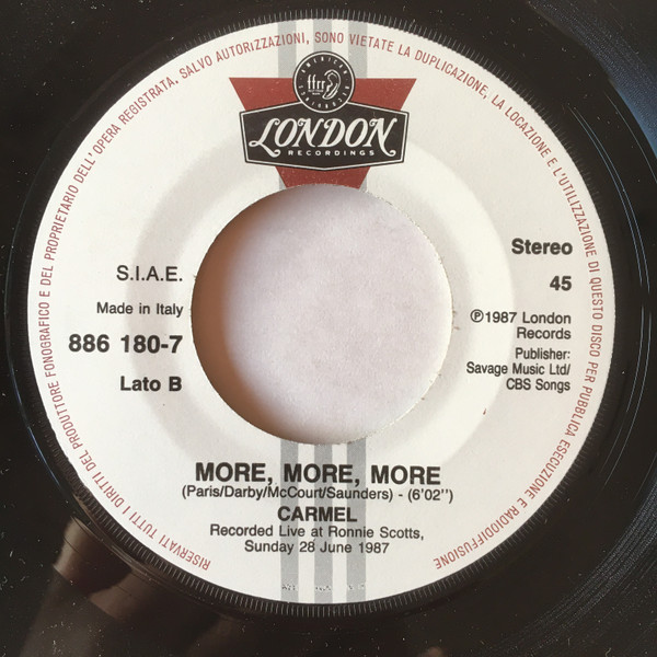 Carmel - It's All In The Game | London Records (886 180-7) - 4 Carmel - It's All In The Game | London Records (886 180-7) - 4