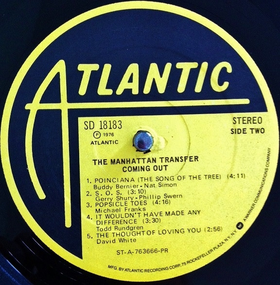 The Manhattan Transfer - Coming Out | Atlantic (SD 18183) - 4 The Manhattan Transfer - Coming Out | Atlantic (SD 18183) - 4