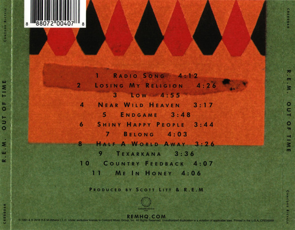 R.E.M. - Out Of Time [CD] | Concord Bicycle Music (CRE00068) - 2