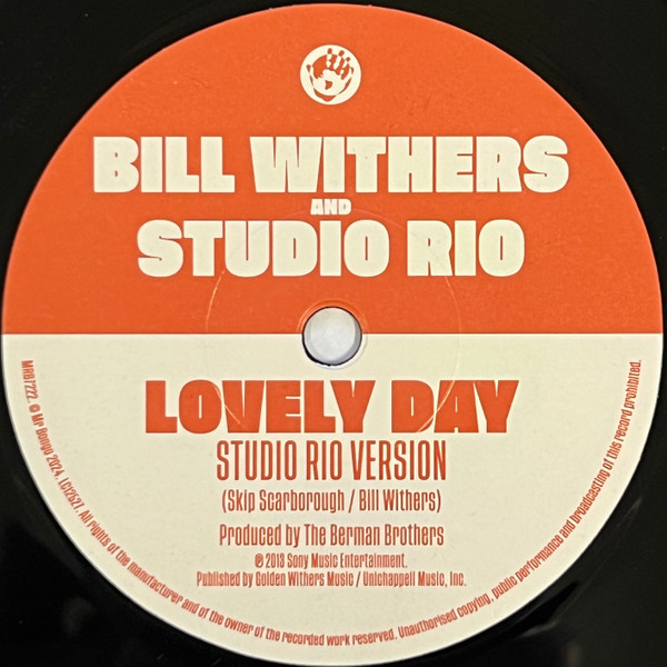 Bill Withers And Studio Rio - Lovely Day | Mr Bongo (MRB 7222) - 3