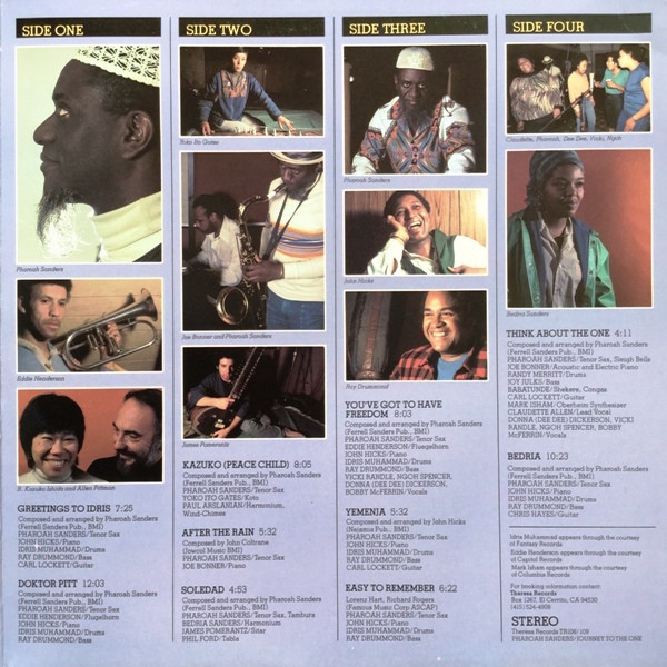 Pharoah Sanders - Journey To The One | Theresa Records (TR108/109) - 3 Pharoah Sanders - Journey To The One | Theresa Records (TR108/109) - 3