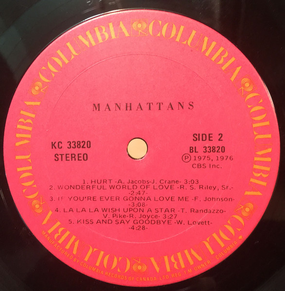 Manhattans - The Manhattans | Columbia (KC 33820) - 4