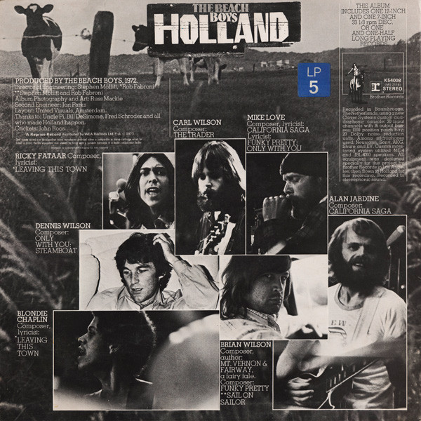 The Beach Boys - Holland | Reprise Records (K 54008) - 2