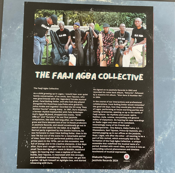 Faaji Agba - Eroya | The Jazz Hole (Nig) Ltd (JAH001VL) - 3