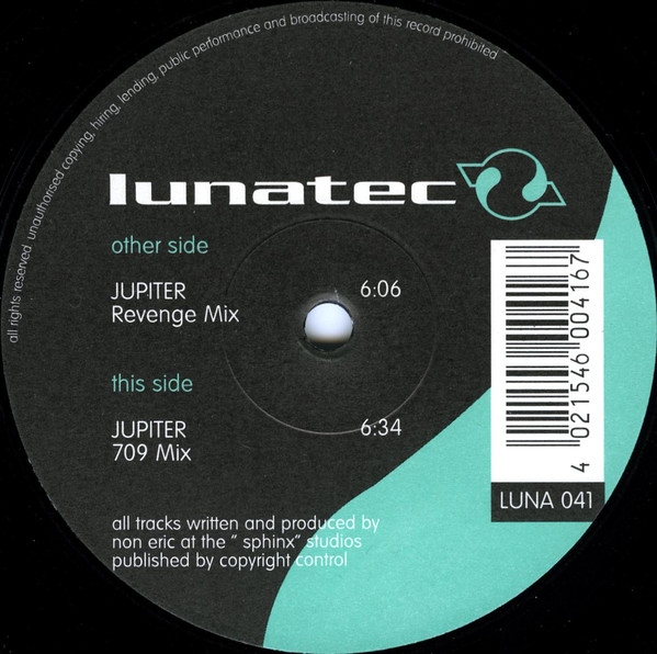 Dee Rex - Jupiter | Lunatec (LUNA 041) - main