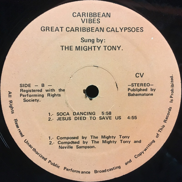 Tony Alleyne - Great Caribbean Calypsoes | Caribbean Vibes (none) - 4 Tony Alleyne - Great Caribbean Calypsoes | Caribbean Vibes (none) - 4