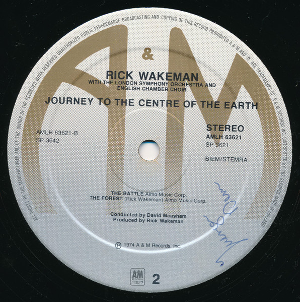 Rick Wakeman - Journey To The Centre Of The Earth | A&M Records (AMLH 63621) - 4