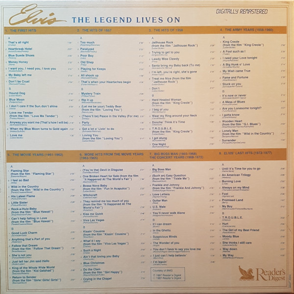 Elvis Presley - The Legend Lives On | Reader's Digest (V86002VB1) - 2