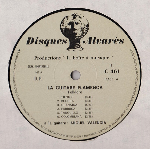 Miguel Valencia - Guitare Flamenca | Disques Alvarès (C 461) - 3