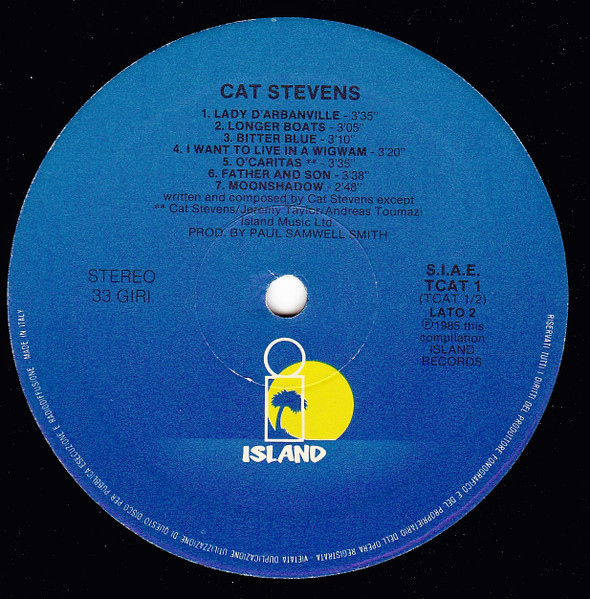 Cat Stevens - Cat Stevens | Island Records (TCAT1) - 4