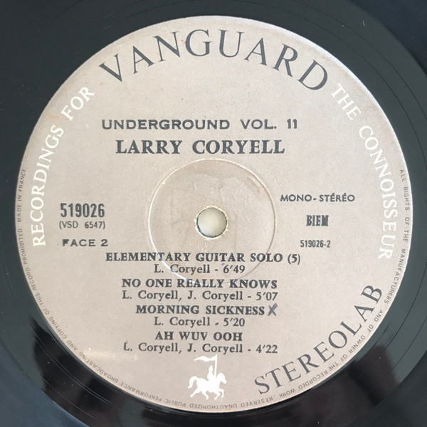 Larry Coryell - Coryell | Vanguard (519 026) - 4 Larry Coryell - Coryell | Vanguard (519 026) - 4