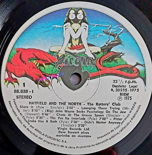 Hatfield And The North - The Rotters' Club - Vinilo | Virgin (88.838-I) - 3