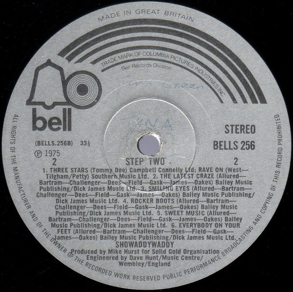 Showaddywaddy - Step Two | Bell Records (BELLS 256) - 3