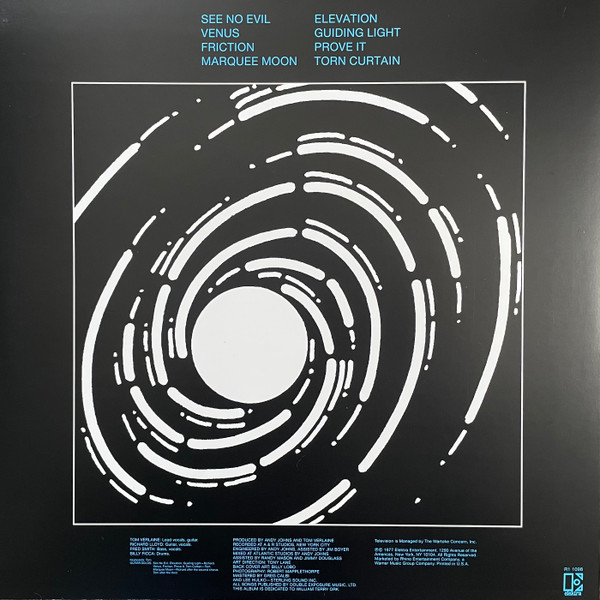 Television - Marquee Moon | Elektra (R1 1098) - 2 Television - Marquee Moon | Elektra (R1 1098) - 2