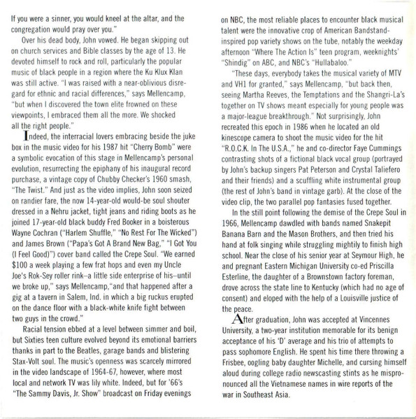 John Cougar Mellencamp - The Best That I Could Do (1978-1988) | Mercury (P2 36738) - 4 John Cougar Mellencamp - The Best That I Could Do (1978-1988) | Mercury (P2 36738) - 4