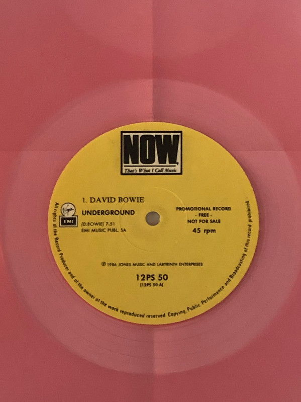 David Bowie / Jermaine Stewart - Underground / We Don't Have To ... | Virgin EMI (12PS 50) - 3