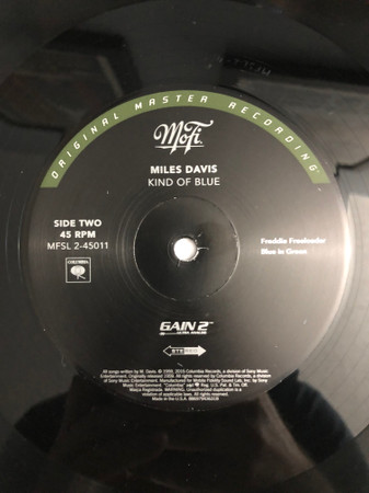 Miles Davis - Kind Of Blue | Mobile Fidelity Sound Lab (MFSL 2-45011) - 3