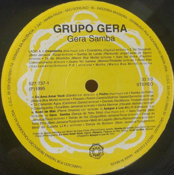 Grupo Gera - Gera Samba | Not On Label (Grupo Gera Self-released) (527 737-1) - 3 Grupo Gera - Gera Samba | Not On Label (Grupo Gera Self-released) (527 737-1) - 3