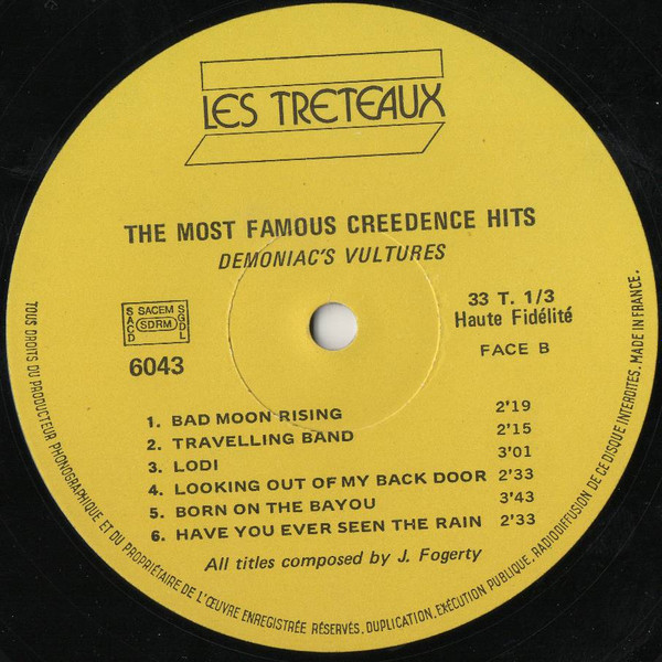 Demoniac's Vulture - The Most Famous Creedence Hits | Les Tréteaux (6043) - 4 Demoniac's Vulture - The Most Famous Creedence Hits | Les Tréteaux (6043) - 4