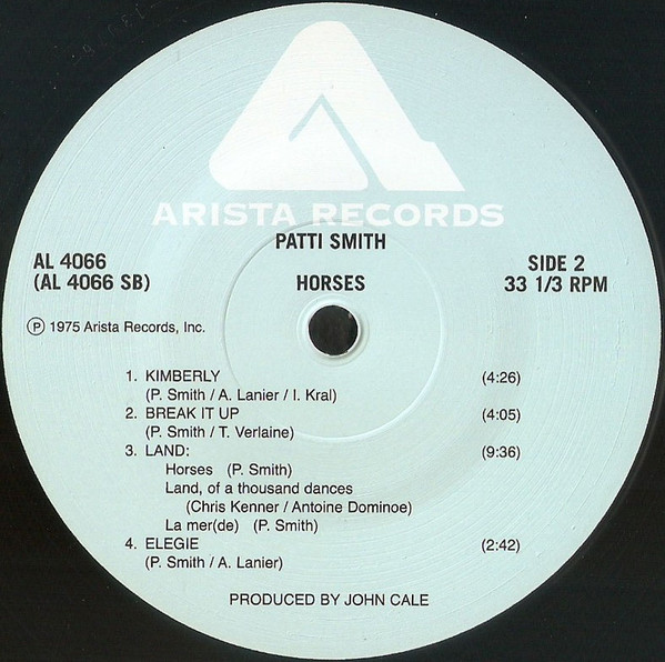 Patti Smith - Horses | Arista (AL 4066) - 4