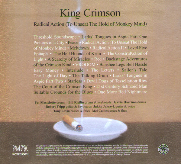 King Crimson - Radical Action (To Unseat The Hold Of Monkey Mind) | Discipline Global Mobile (KCXPBX5001) - 3