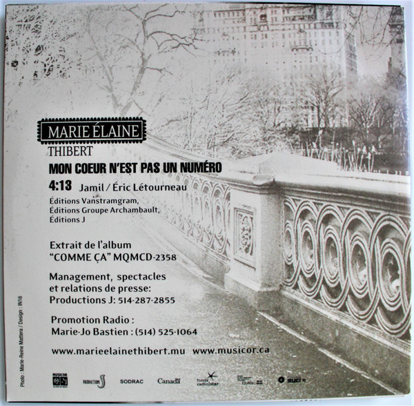 Marie Élaine Thibert - Mon Coeur N'Est Pas Un Numéro | Musicor (MQMCD-2358-4DJ) - 2
