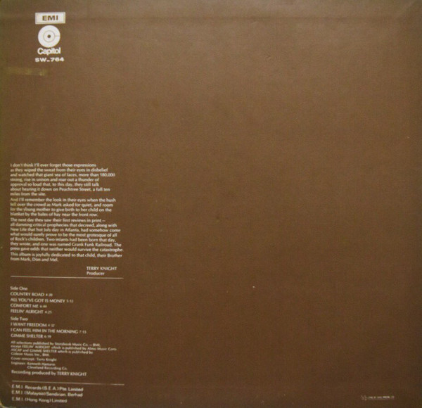 Grand Funk Railroad - Survival | Capitol Records (SW-764) - 2