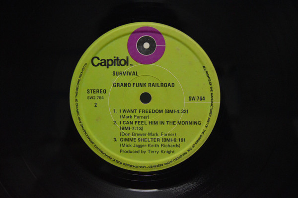 Grand Funk Railroad - Survival | Capitol Records (SW-764) - 4