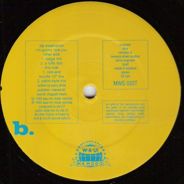 The STP Experience - I'm Gonna Love You | WAU! Mr. Modo Recordings (MWS 033T) - 2