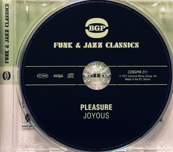 Pleasure - Joyous | BGP Records (CDBGPM 211) - 3