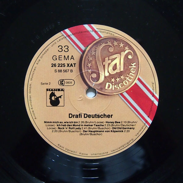 Drafi Deutscher - Star-Discothek | Hansa (26 225 XAT) - 4