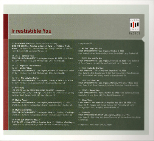 Chet Baker - Irresistible You | Edel Records (0181382ERE) - 3