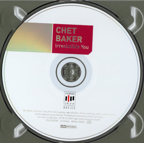 Chet Baker - Irresistible You | Edel Records (0181382ERE) - 4