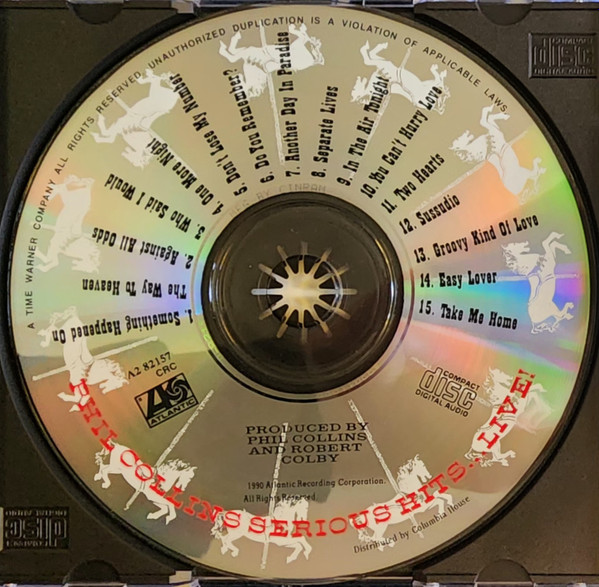 Phil Collins - Serious Hits...Live! [CD] | Atlantic (A2 82157) - 3