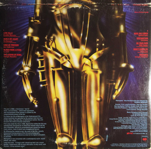 Various - Metropolis (Original Motion Picture Soundtrack) | Columbia (JS 39526) - 3