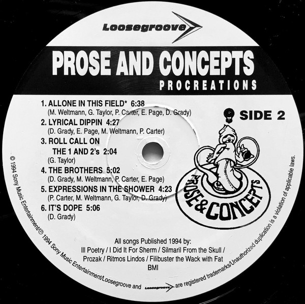 Prose And Concepts - Procreations | Loosegroove Records (PAC 95) - 4 Prose And Concepts - Procreations | Loosegroove Records (PAC 95) - 4