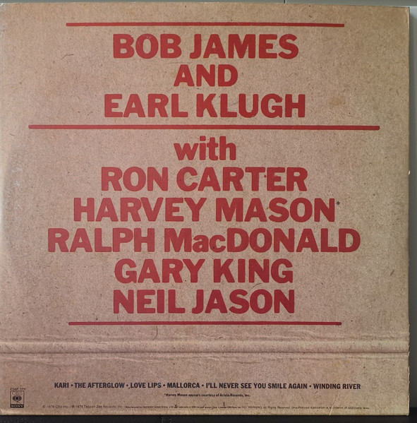 Bob James And Earl Klugh - One On One | CBS/Sony (25AP 1711) - 4 Bob James And Earl Klugh - One On One | CBS/Sony (25AP 1711) - 4