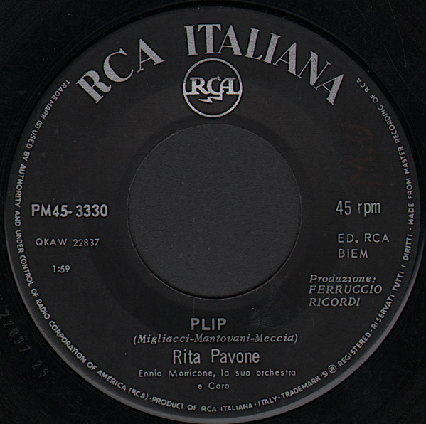 Rita Pavone - Plip | RCA Italiana (PM45 3330) - 3 Rita Pavone - Plip | RCA Italiana (PM45 3330) - 3