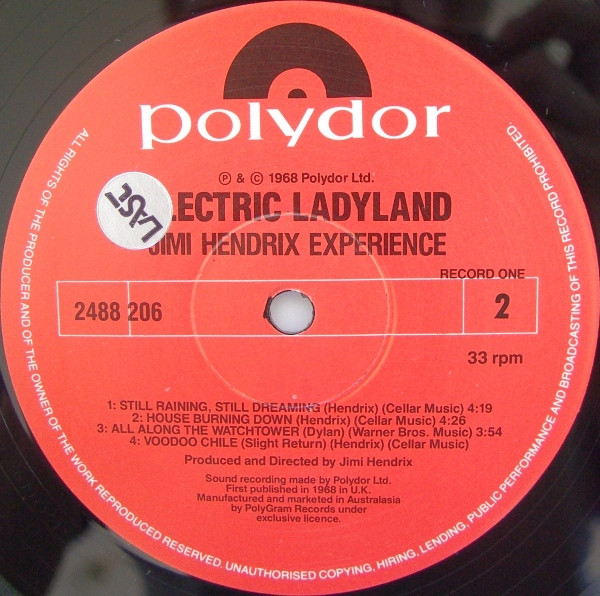 The Jimi Hendrix Experience - Electric Ladyland | Polydor (2679 029) - 3 The Jimi Hendrix Experience - Electric Ladyland | Polydor (2679 029) - 3