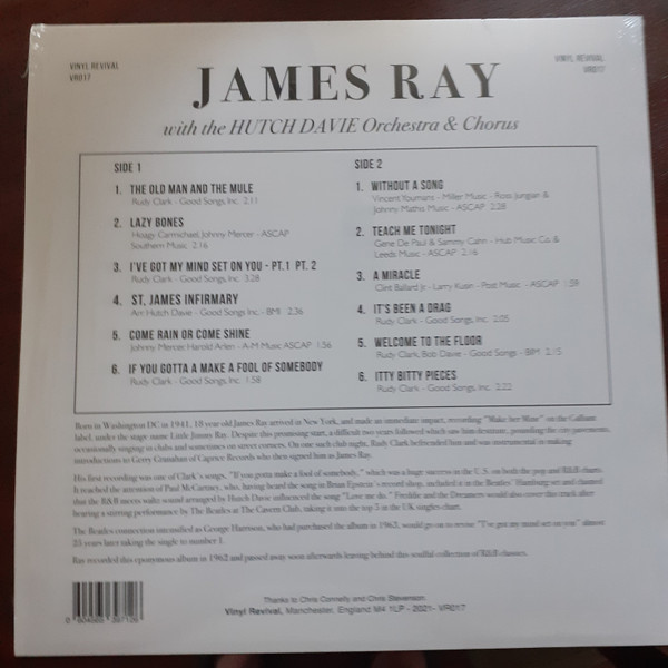James Ray - James Ray | Vinyl Revival (VR017) - 2