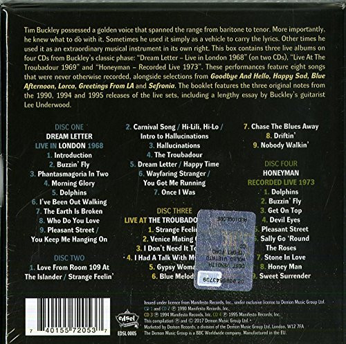 Tim Buckley - Buzzin' Fly - Live Anthology 1968 - 1973 | Edsel Records (EDSL 0005) - 2 Tim Buckley - Buzzin' Fly - Live Anthology 1968 - 1973 | Edsel Records (EDSL 0005) - 2