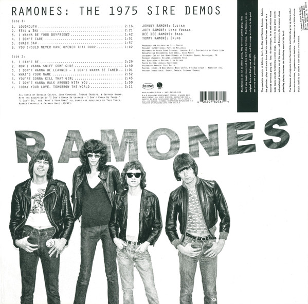 Ramones - The 1975 Sire Demos | Rhino Records (RCV1 726080) - 2