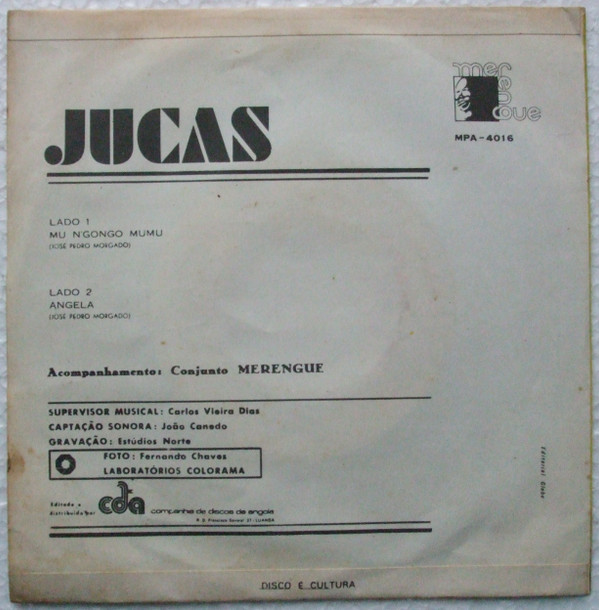 Jucas - Mu N'Gongo Mumu / Angela | Merengue (MPA 4016) - main